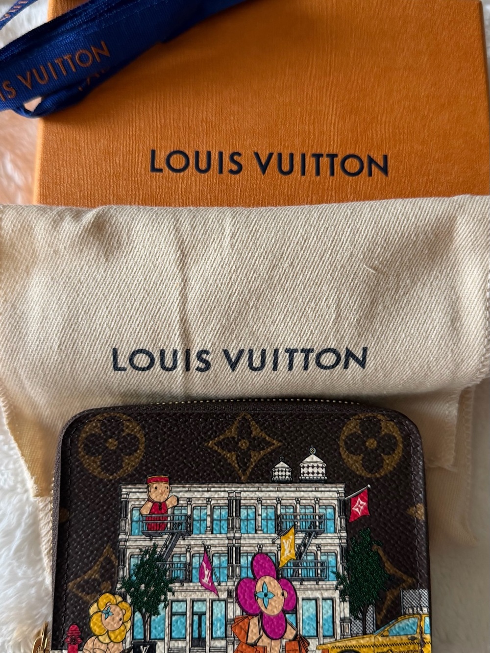 Louis Vuitton Brown Monogram Printed Zip Wallet